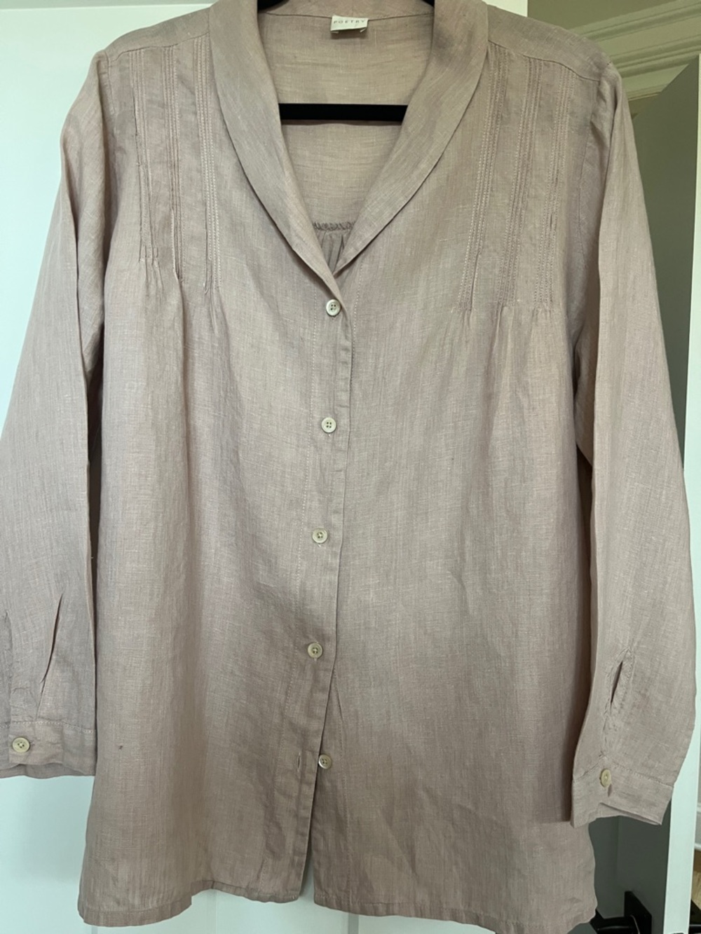 Poetry Blush Linen Top